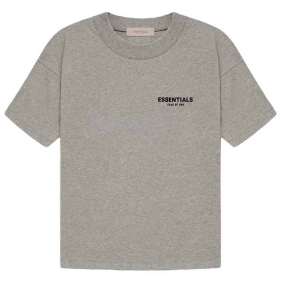 Fear Of God ESSENTIALS Dark Oatmeal Tee Shirt Size L NWT Logo